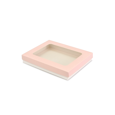 pudełko z okienkiem 195x155x30_20 mm pink